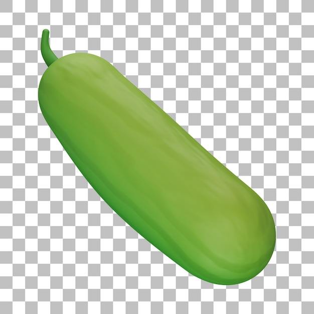 Cucumber 3D Illustration