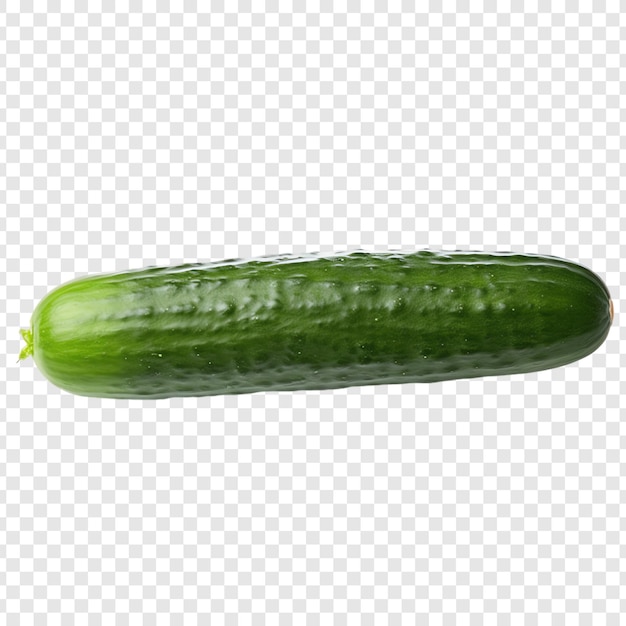 a cucumber is shown on a transparent background