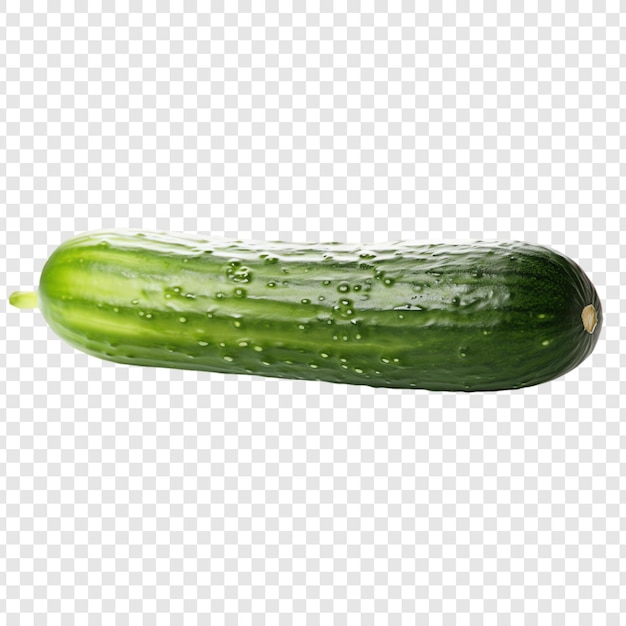 a cucumber is on a transparent background