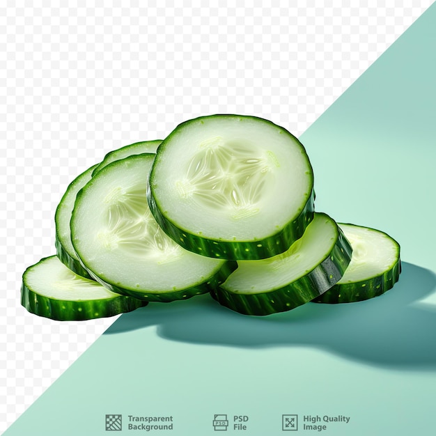 Cucumber slices on dark surface