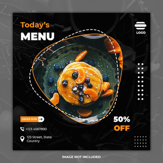 Culinary food social media banner templates