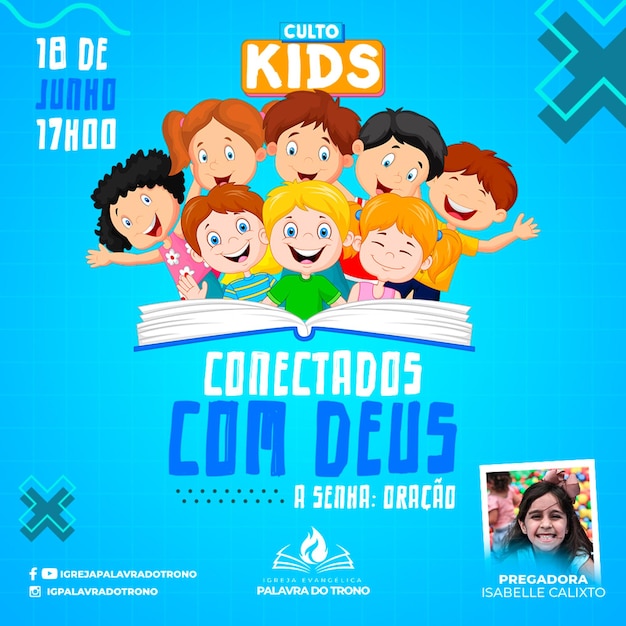 Culto Kids Conectados com Deus