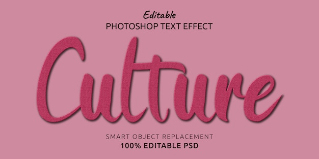 Culture Editable Photoshop Text Effect