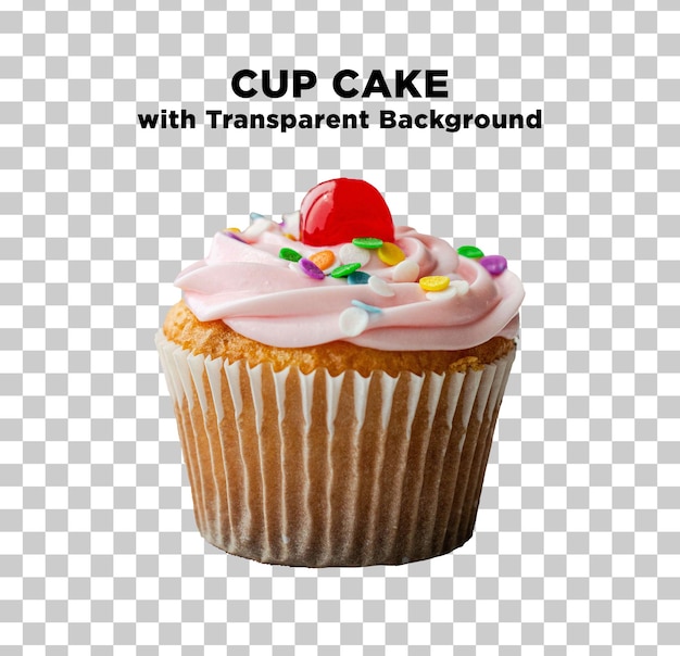 Cup Cake Photo PSD with Transparent Background