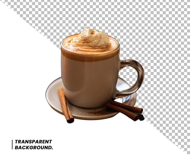 Cup a Cappuccino Coffee Transparent Background