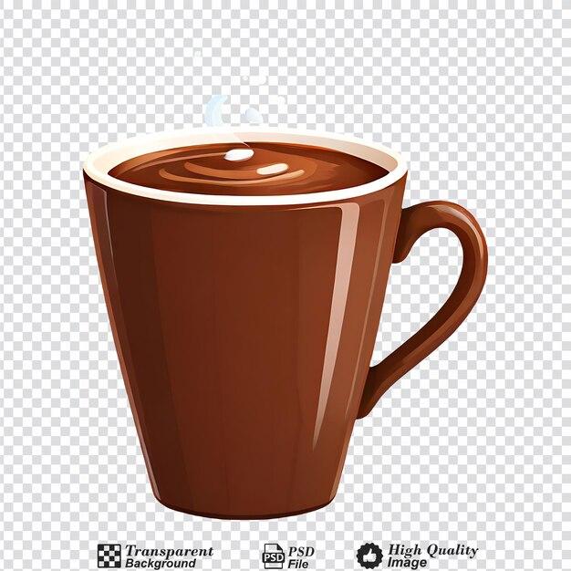 cup of cocoa isolated on transparent background