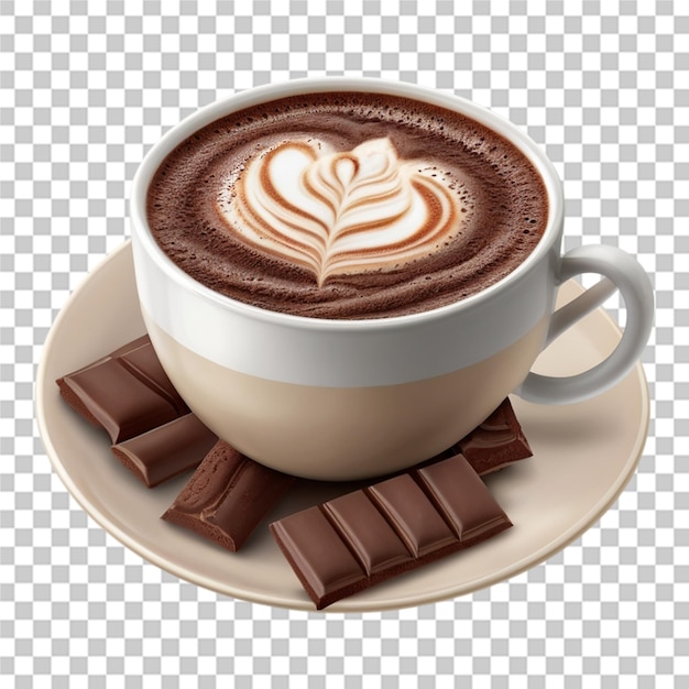 Cup of cocoa transparent background