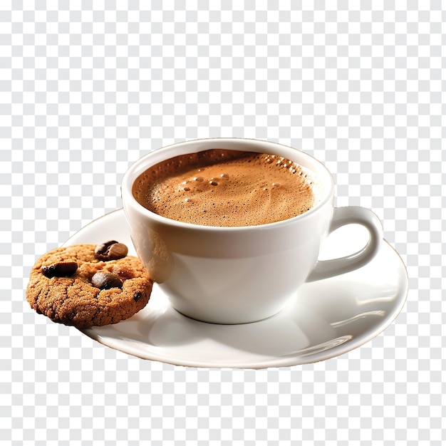 Cup of coffee isolated on transparent background