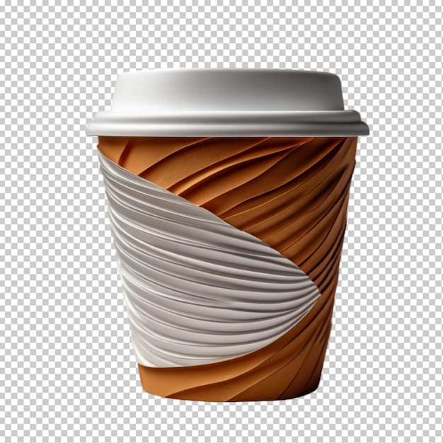 PSD a cup of coffee with a white lid that says quot coffee quot on it