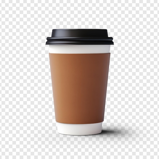 cup mockup on transparency background PSD