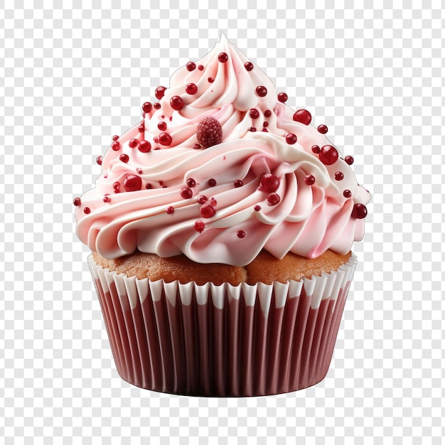 PSD cupcake isolate style png with white background illustration generative ia