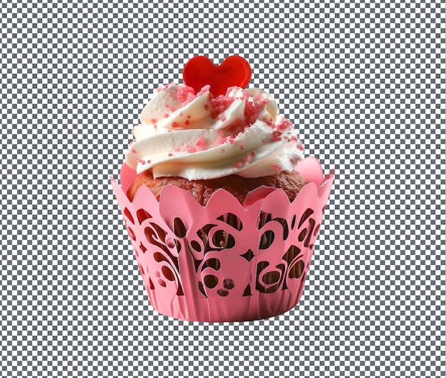 PSD a cupcake with a cherry on the top and a cherry on the top