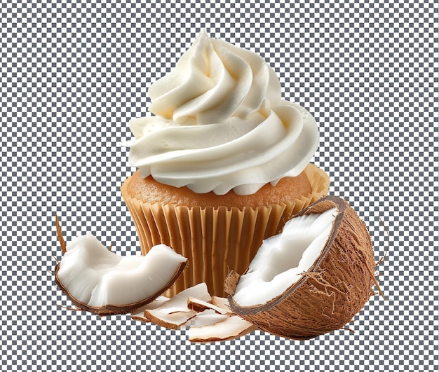 PSD a cupcake with icing and a cupcake on it