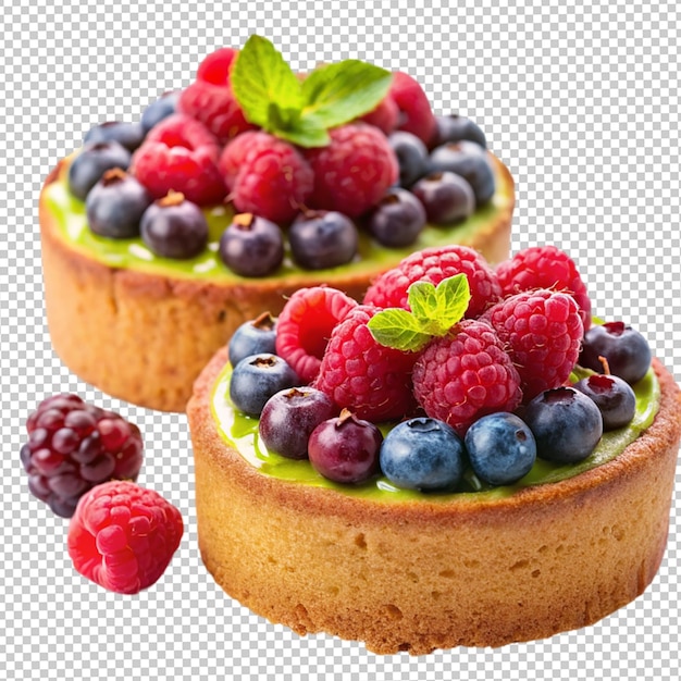 PSD a cupcake with raspberries and raspberries on top