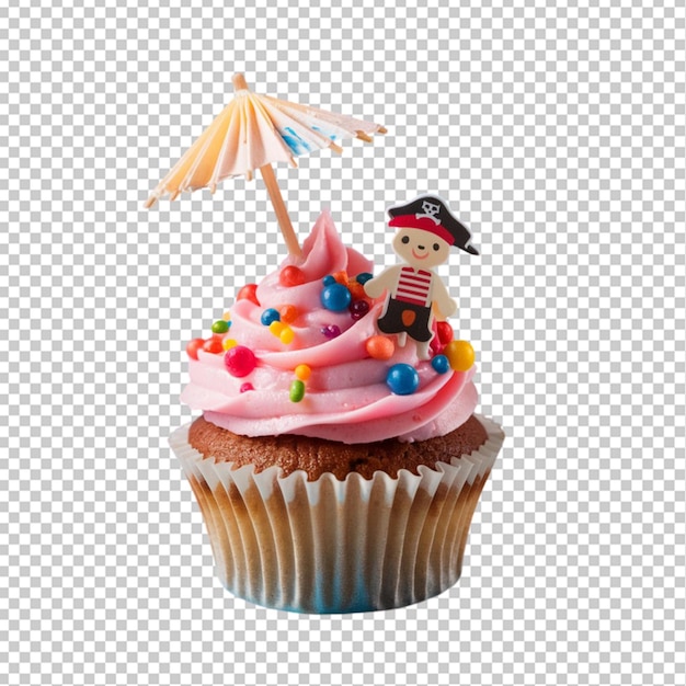 a cupcake with a santa hat on it