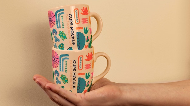 Cups mockup design