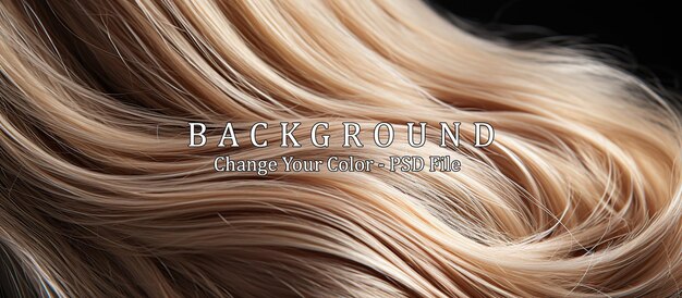 PSD curly blonde hair as a background closeup macro