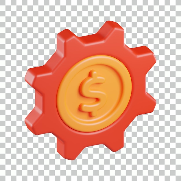 Currency Setting 3D Icon