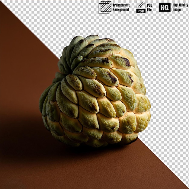 Custard Apple isolated on transparent background