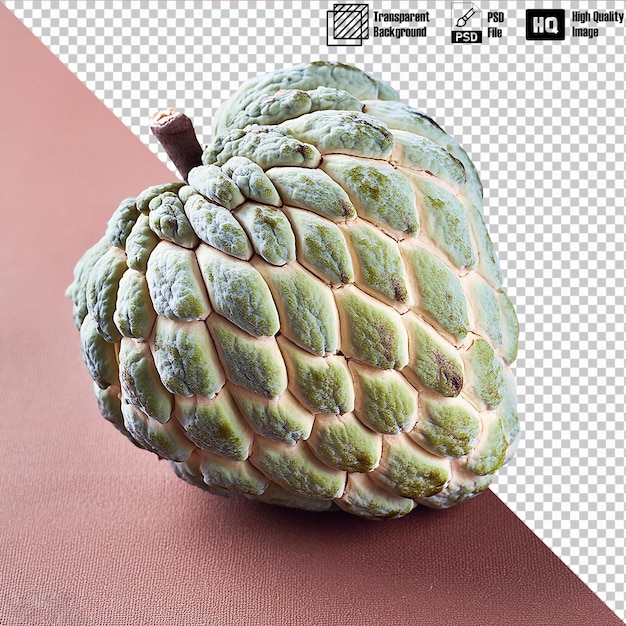 Custard Apple isolated on transparent background