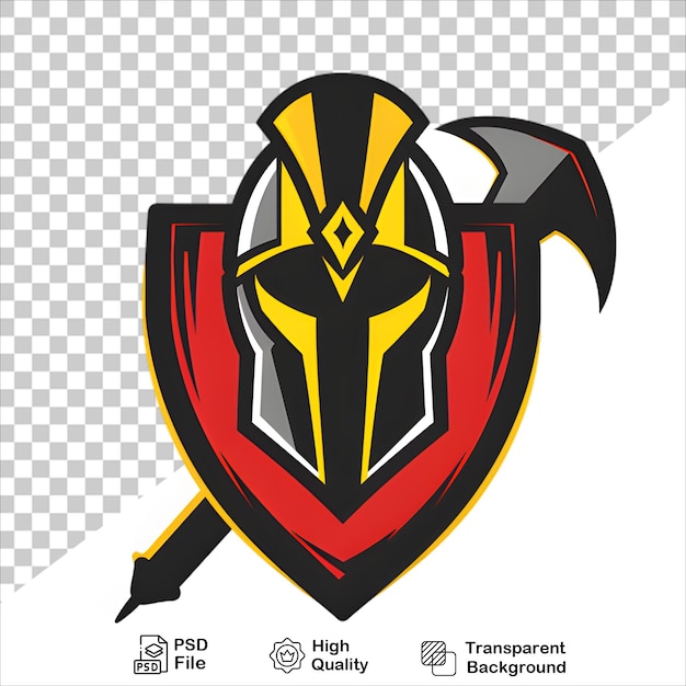 Custom Knight Logo with Helmet on Transparent Background