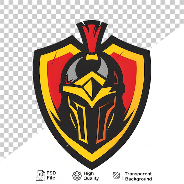 Custom Knight Logo with Helmet on Transparent Background