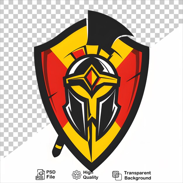 Custom Knight Logo with Helmet on Transparent Background