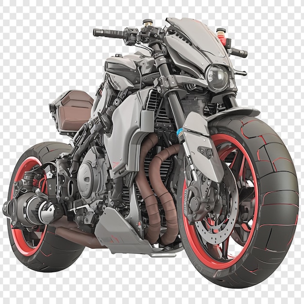 PSD custom motorcycle design with red rim