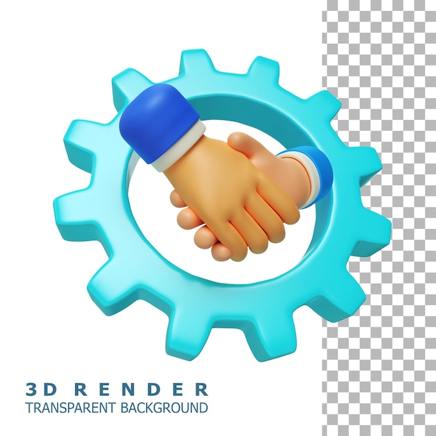 Customer Relationship Management 3D Icon