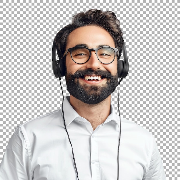 PSD customer service representative on transparent background ai generated