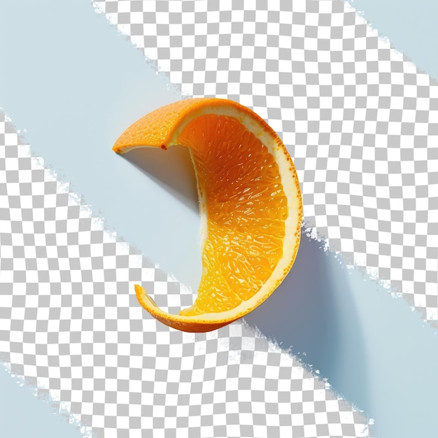 PSD a cut in half of a cut orange is cut into half