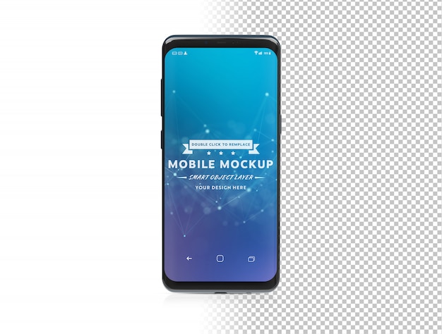 Cut out modern smartphone with shadow Mockup