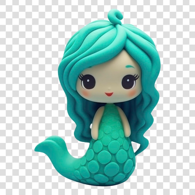 Cute 3D mermaid character