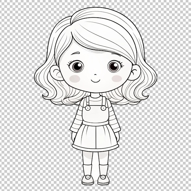 Cute Angel Outline for Creative Coloring