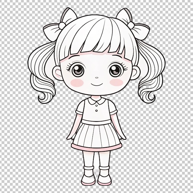 Cute Angel Outline for Creative Coloring