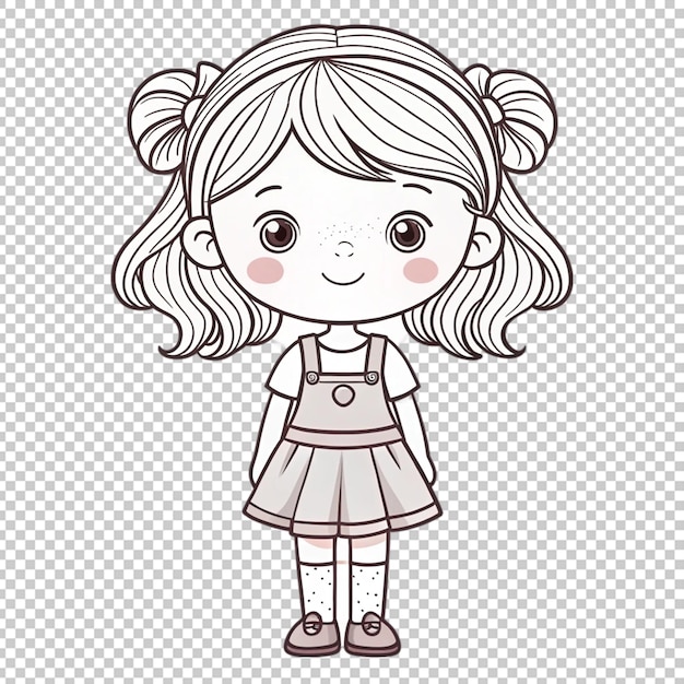 Cute Angel Outline for Creative Coloring