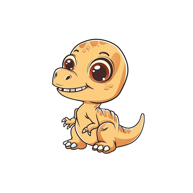 PSD a cute baby dinosaur cartoon cartoon illustration