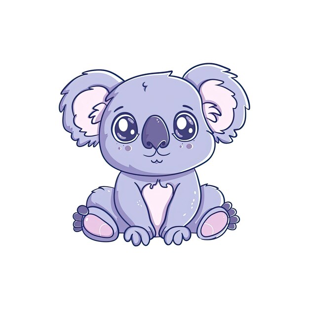 PSD a cute baby koala cartoon cartoon illustration