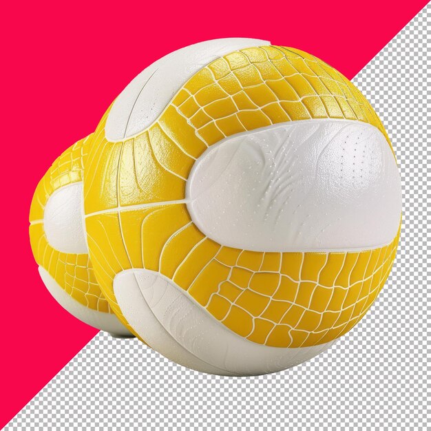 PSD cute beach volleyball 3d render isolated transparent background png psd