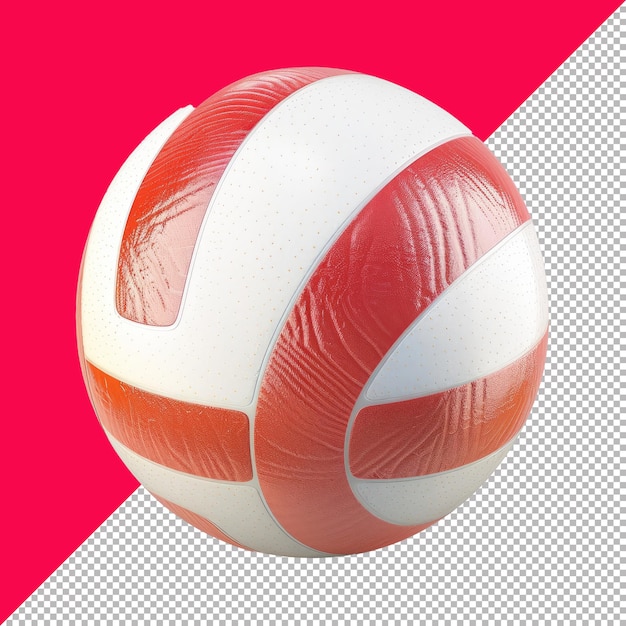 PSD cute beach volleyball 3d render isolated transparent background png psd