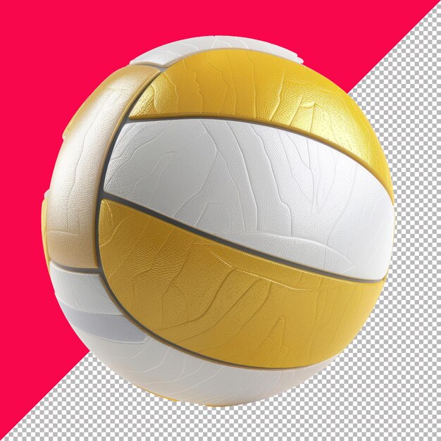 PSD cute beach volleyball 3d render isolated transparent background png psd