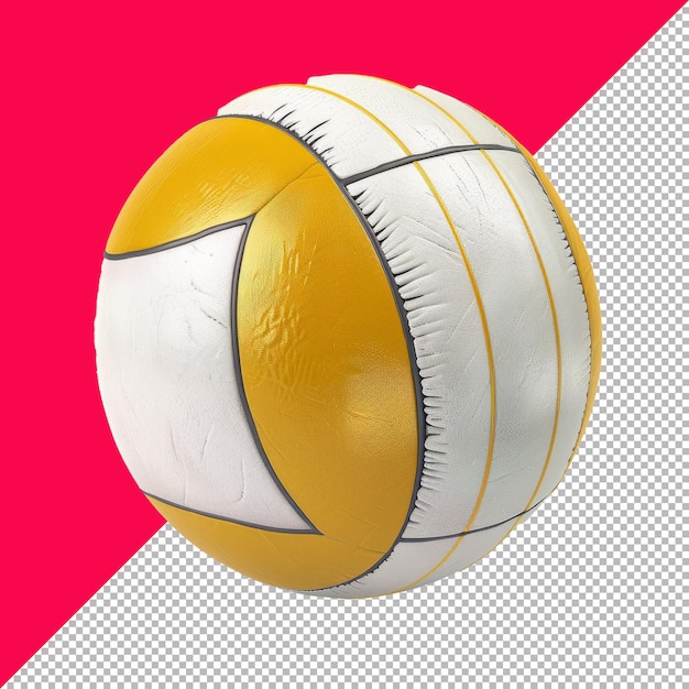 PSD cute beach volleyball 3d render isolated transparent background png psd