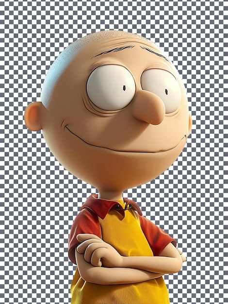 PSD cute brian griffin isolated on transparent background