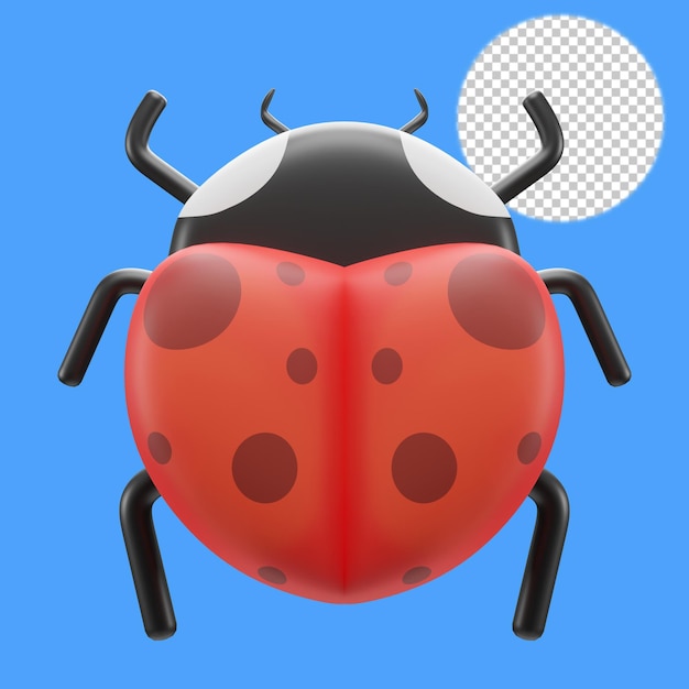 cute bug 3d illustration