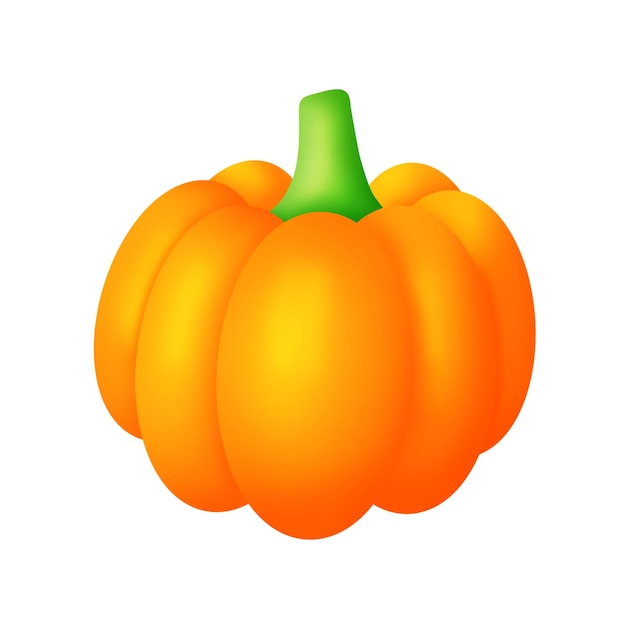 PSD cute cartoon orange pumpkin