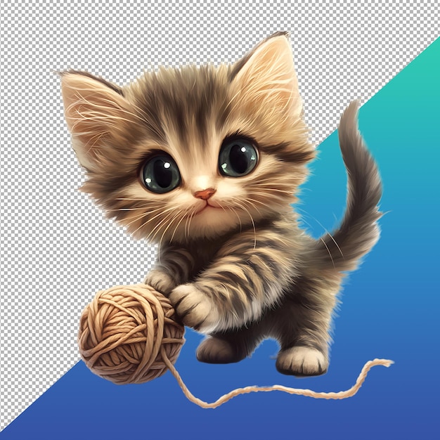 PSD cute cat anime