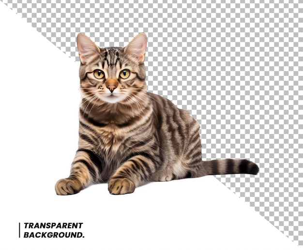 Cute Cat PSD Transparent Background