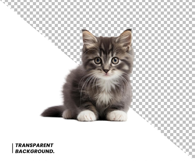 Cute Cat PSD Transparent Background