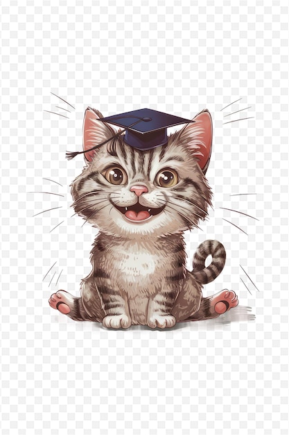 a cute cat wearing a cap with the words quot cap quot on it