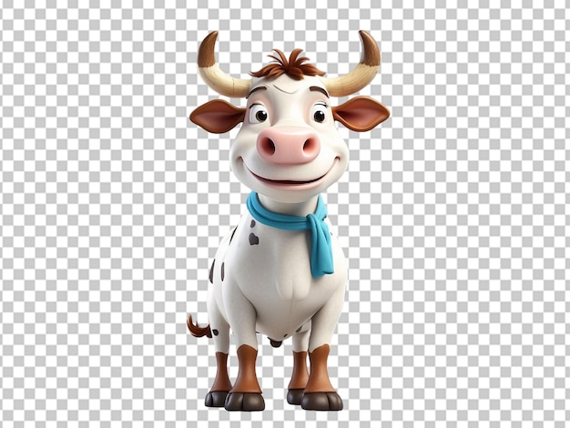 Cute cow cartoon character